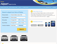 Tablet Screenshot of palmaairportcarhire.com